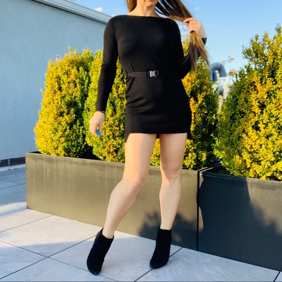 COS Dresses & Skirts - COS Wool Black Little Slim Skinny Bodycon Dress